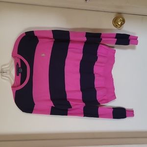 Ralph Lauren pink and blue striped sweater